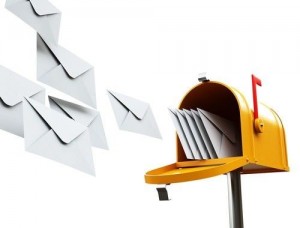 Mail box with letters
